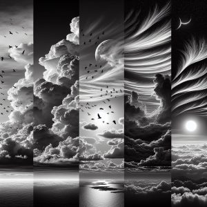 Black And White Cloud Wallpaper Generator