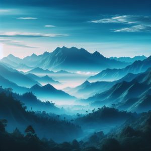 Blue Mountain Wallpaper Generator