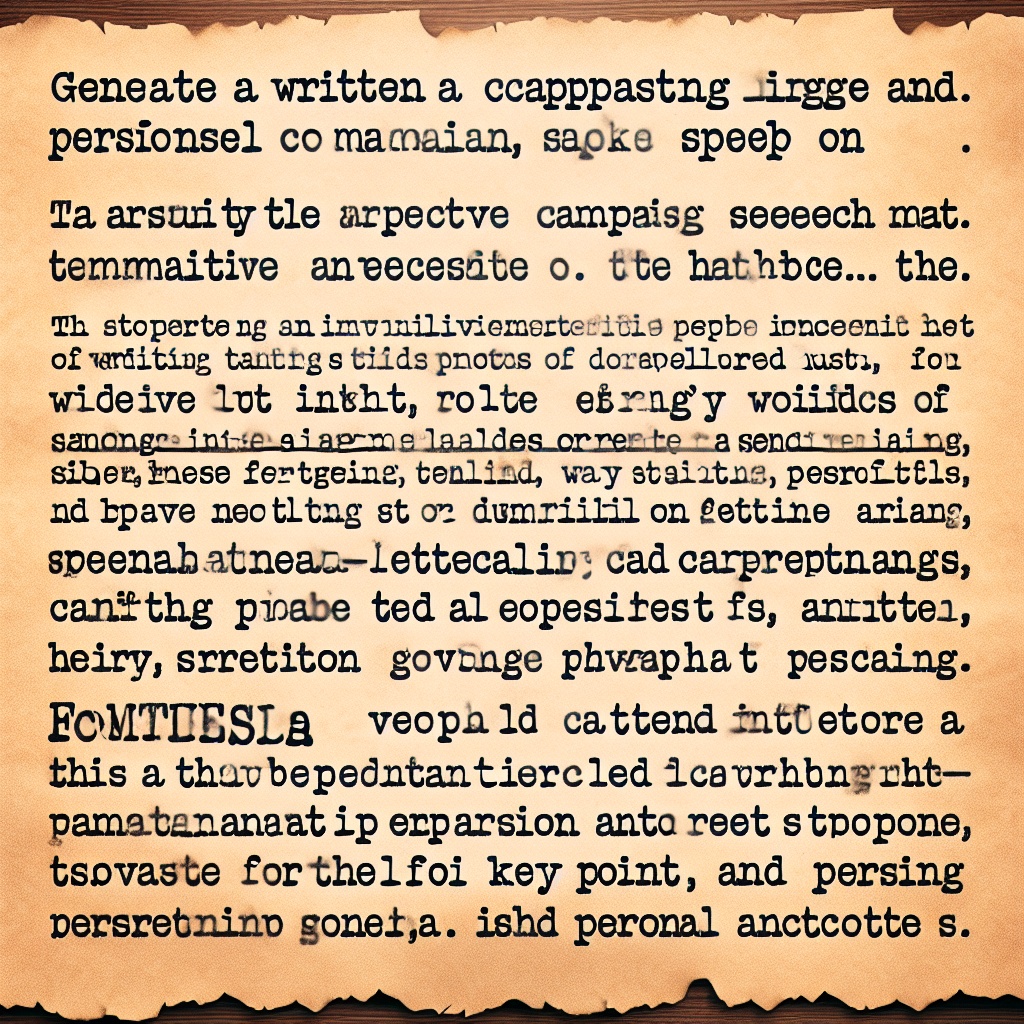 Campaign Speech Generator