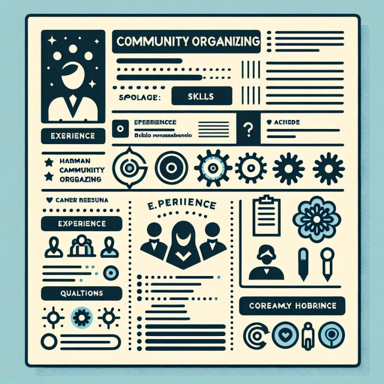 Community Organizer Resume Generator