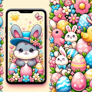 Cute Easter Phone Wallpaper Generator
