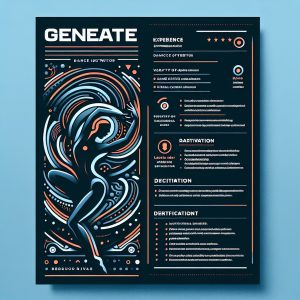 Dance Instructor Resume Generator