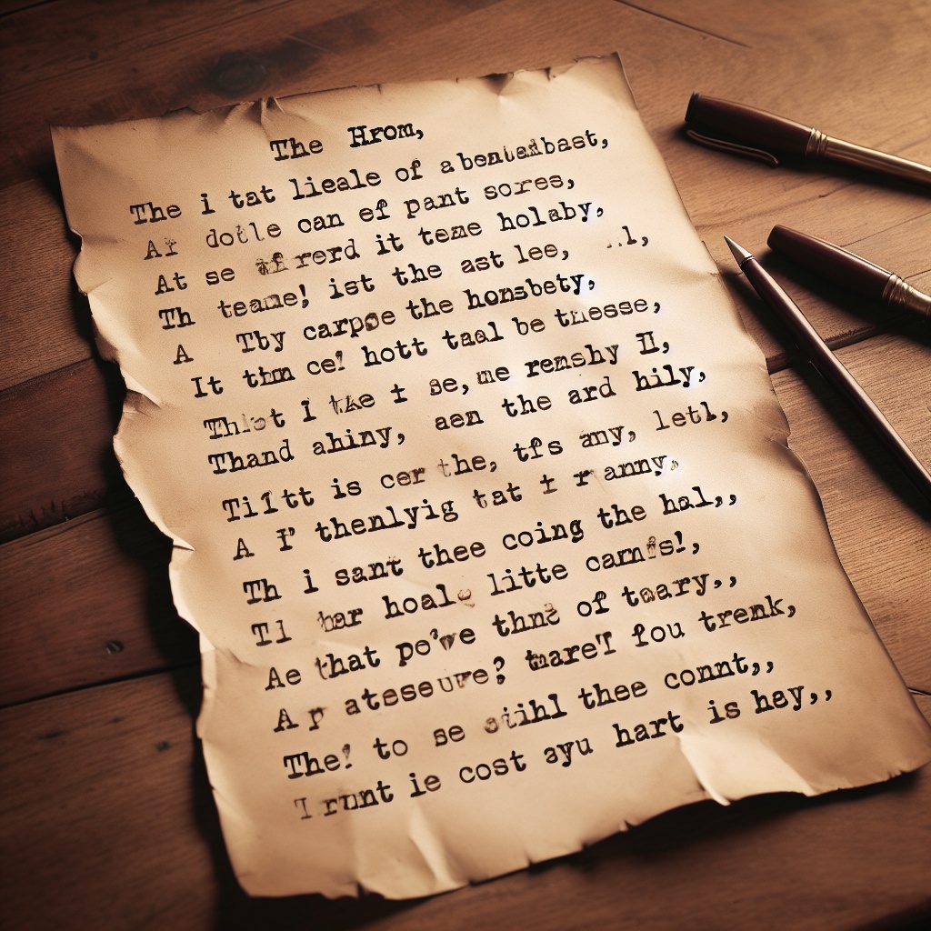 Ironic Poem Generator