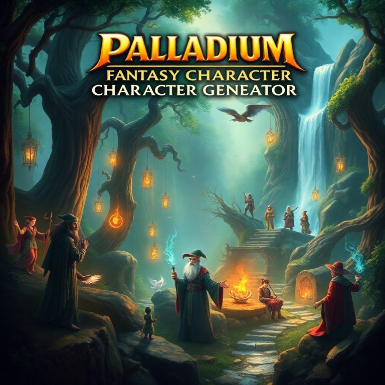 Palladium Fantasy Character Generator