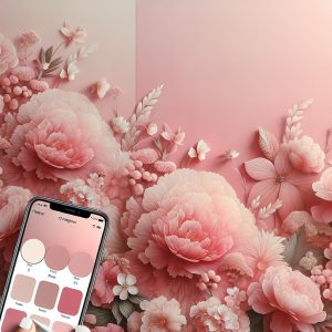 Pastel Pink Flower Wallpaper Generator