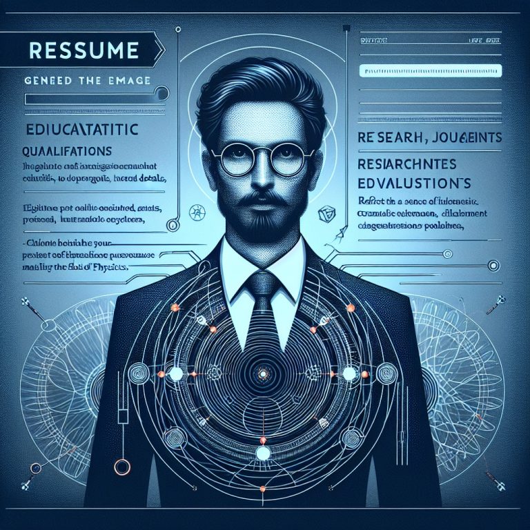 Physicist Resume Generator