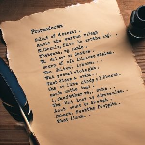 Postmodernist Poem Generator
