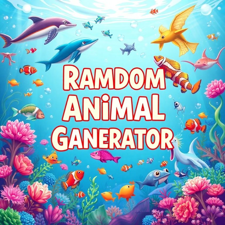 Random Aquatic Animal Generator