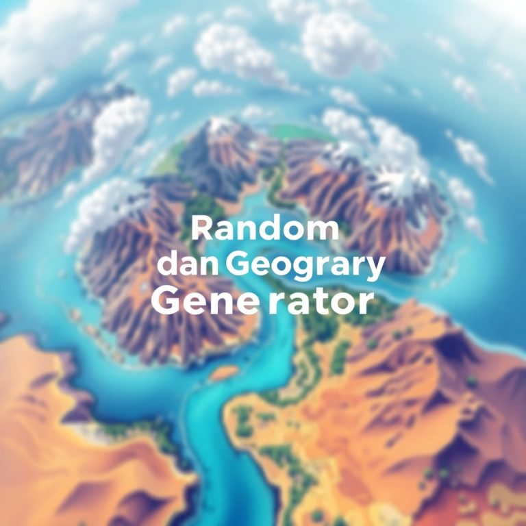 Random Geography Generator