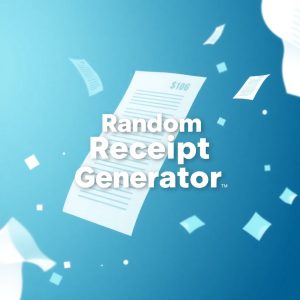 Random Receipt Generator