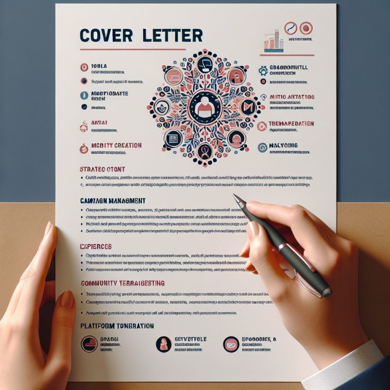 Social Media Manager Cover Letter Generator