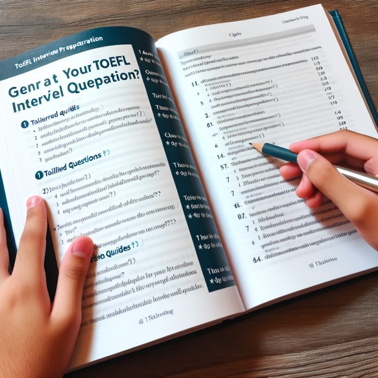 Toefl Interview Question Generator