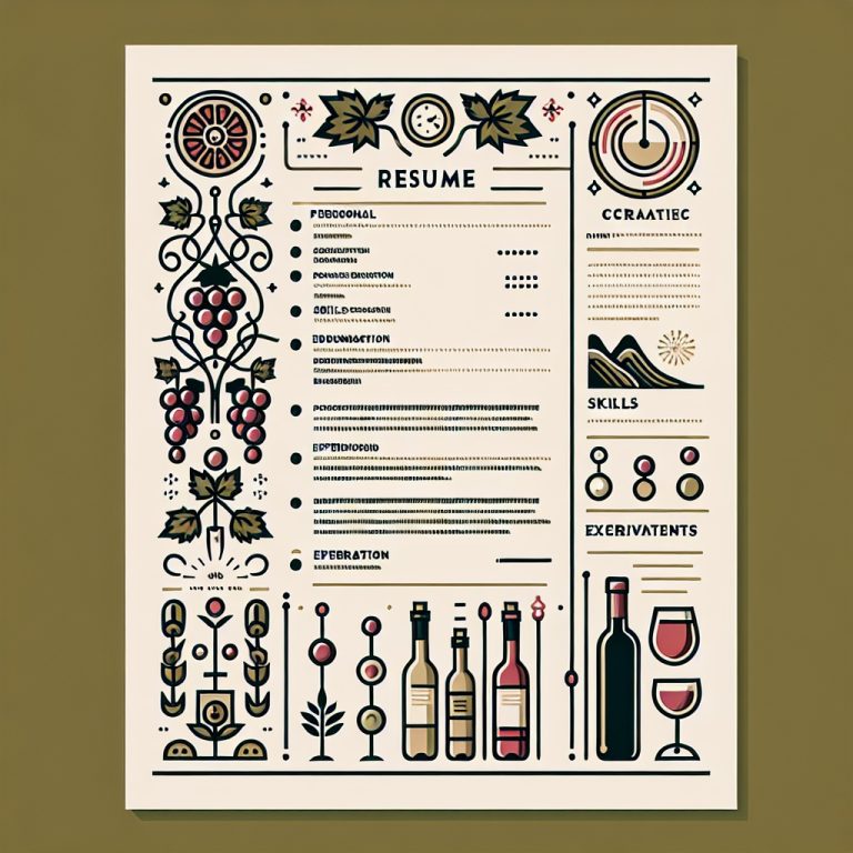 Winemaker Resume Generator