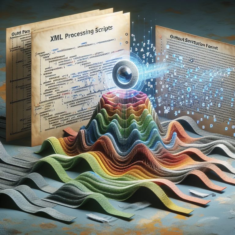 Xml Processing Script Generator